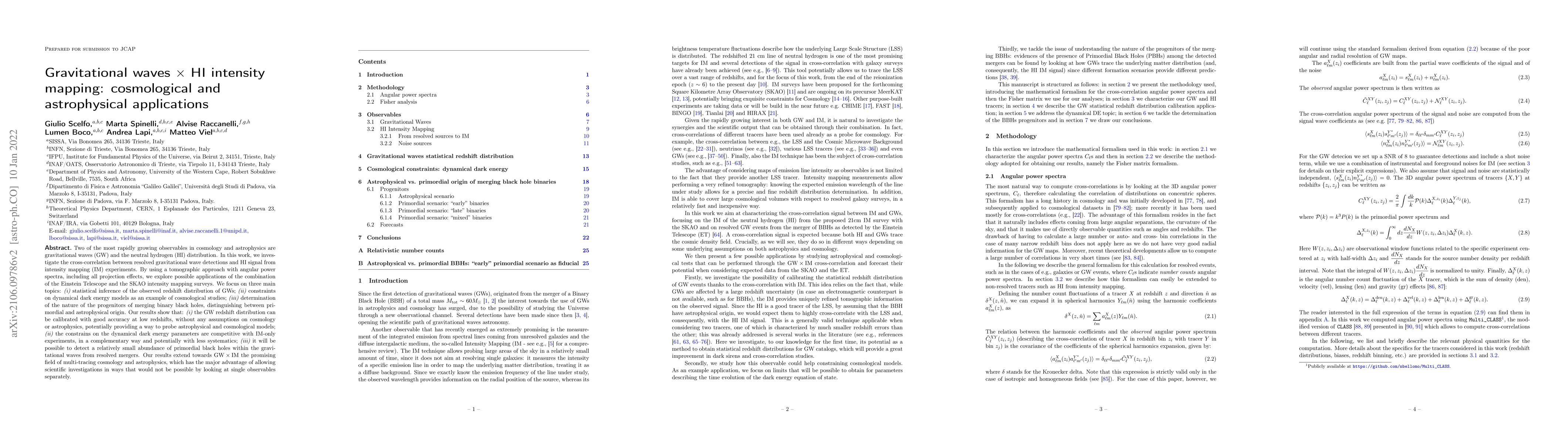 Thumbnail for Gravitational waves $\times$ HI intensity mapping: cosmological and
  astrophysical applications