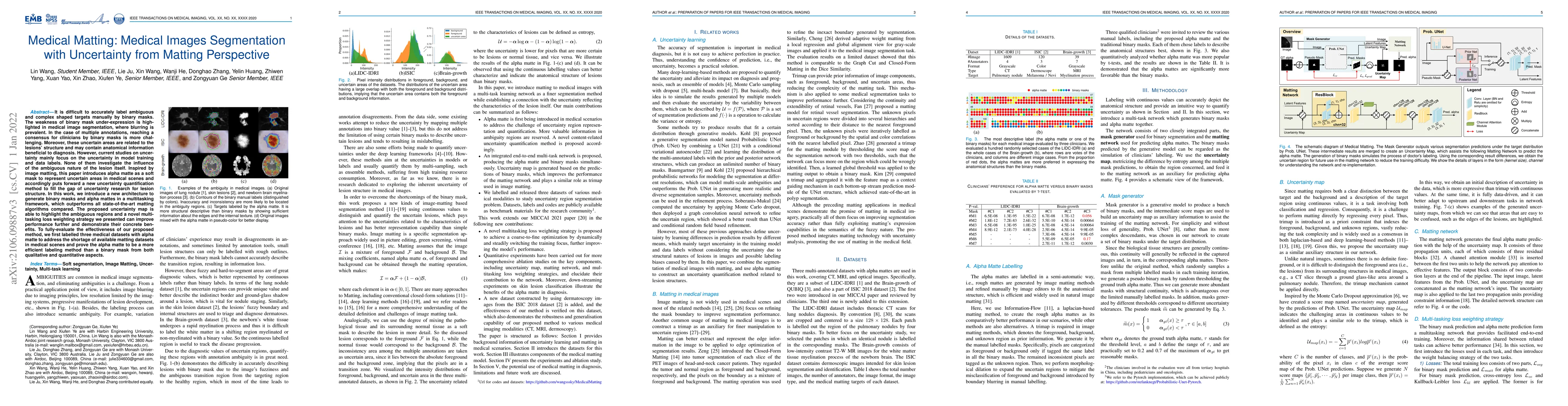 Thumbnail for Medical Matting: A New Perspective on Medical Segmentation with
  Uncertainty
