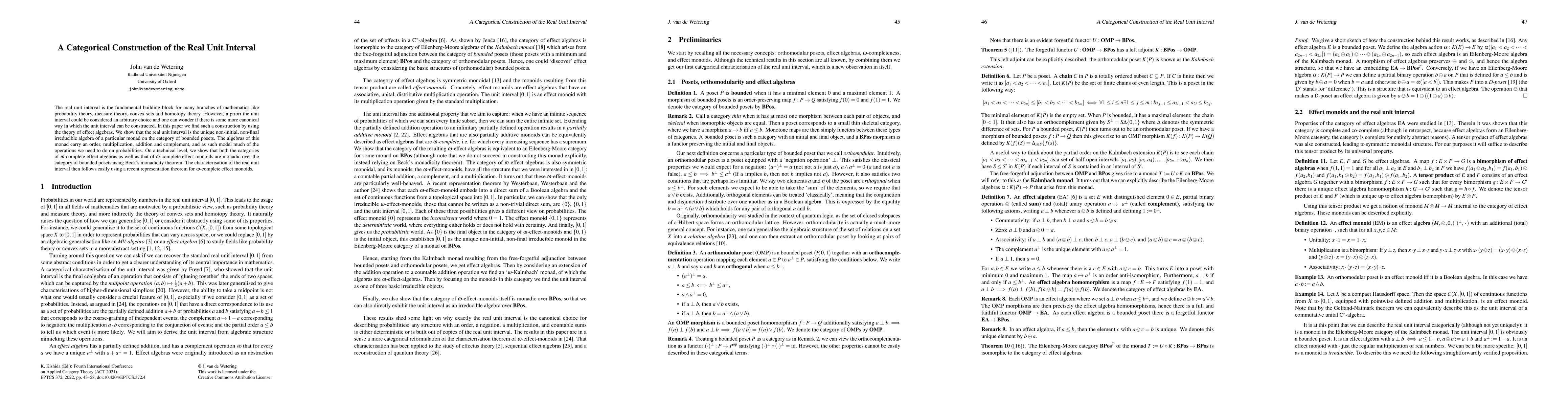 Thumbnail for A Categorical Construction of the Real Unit Interval