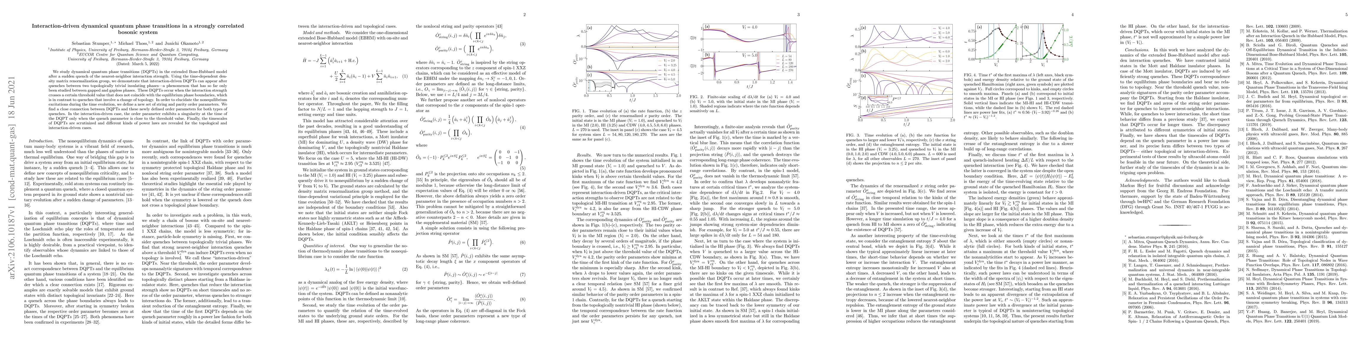 Thumbnail for Interaction-driven dynamical quantum phase transitions in a strongly
  correlated bosonic system