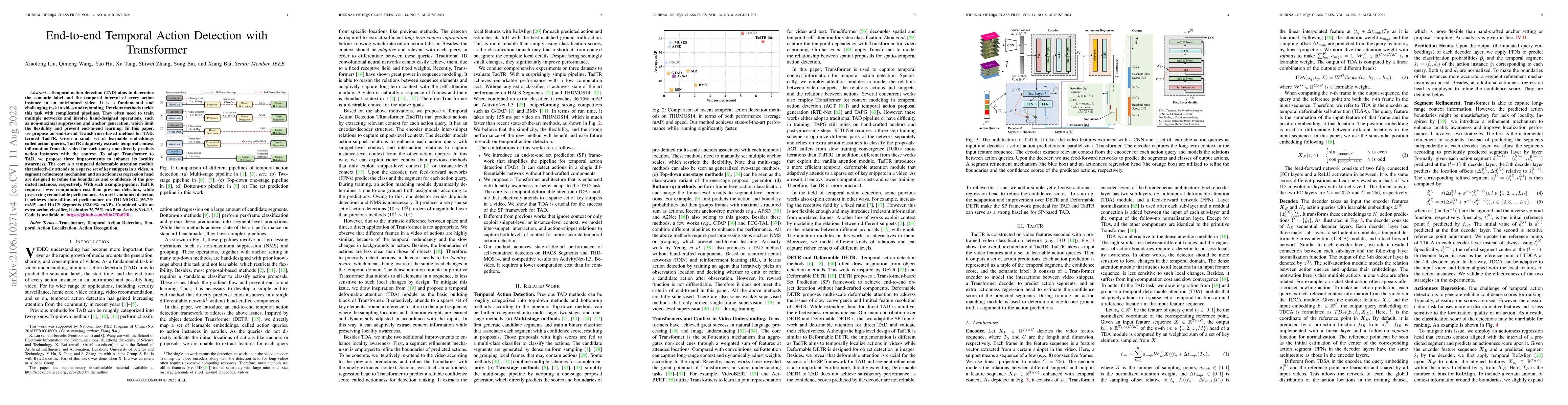 Thumbnail for End-to-end Temporal Action Detection with Transformer