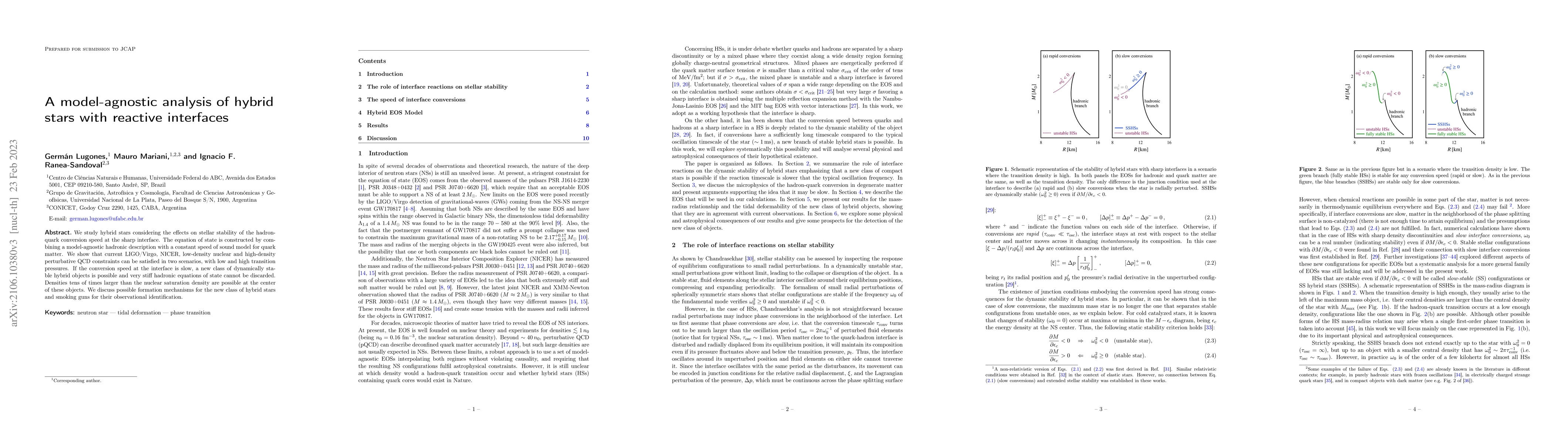 Thumbnail for A model-agnostic analysis of hybrid stars with reactive interfaces