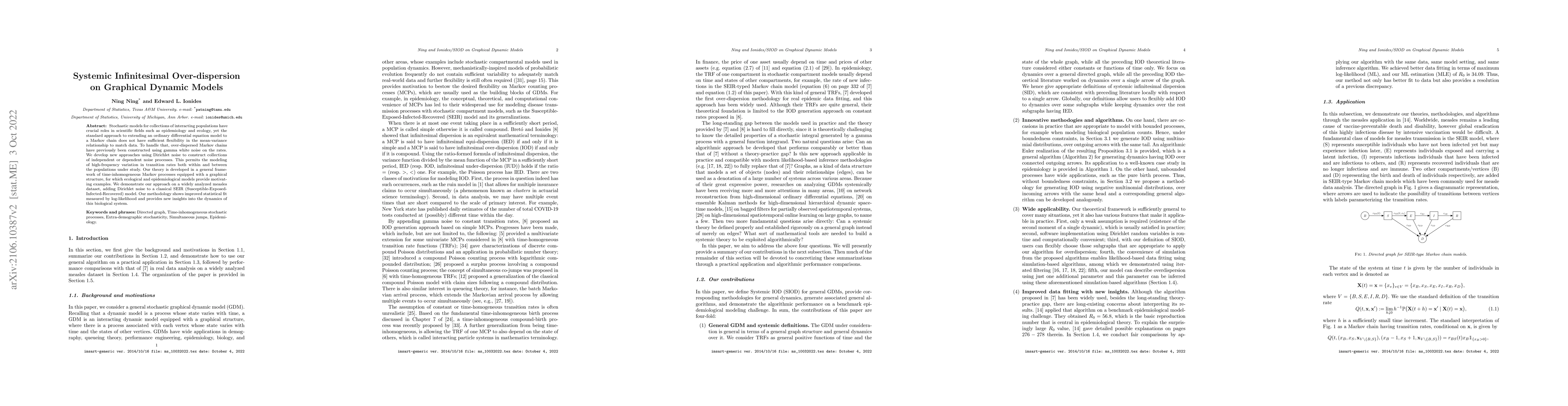 Thumbnail for Systemic Infinitesimal Over-dispersion on Graphical Dynamic Models