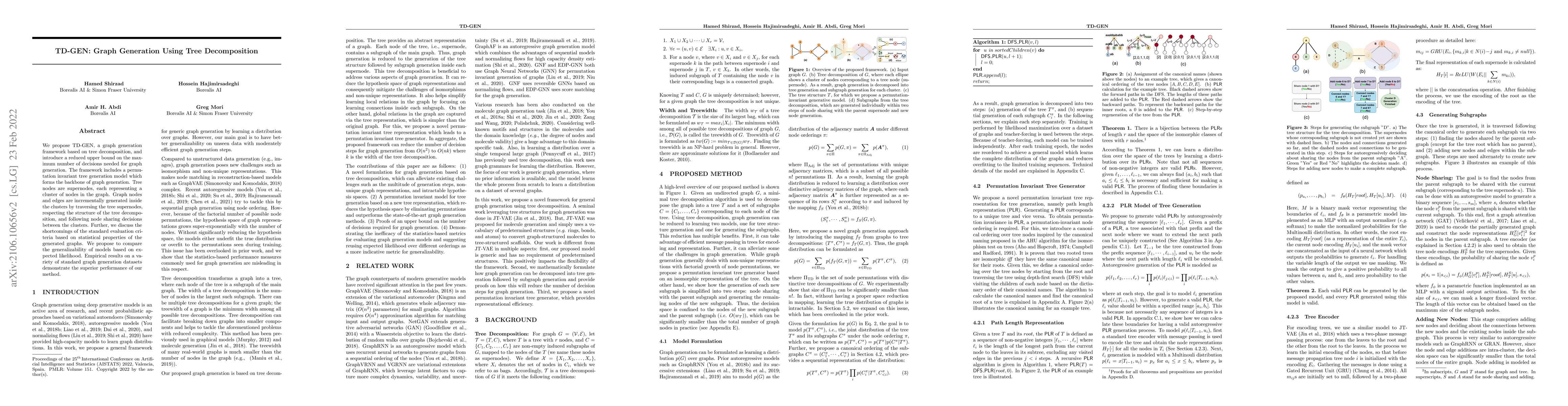 Thumbnail for TD-GEN: Graph Generation With Tree Decomposition