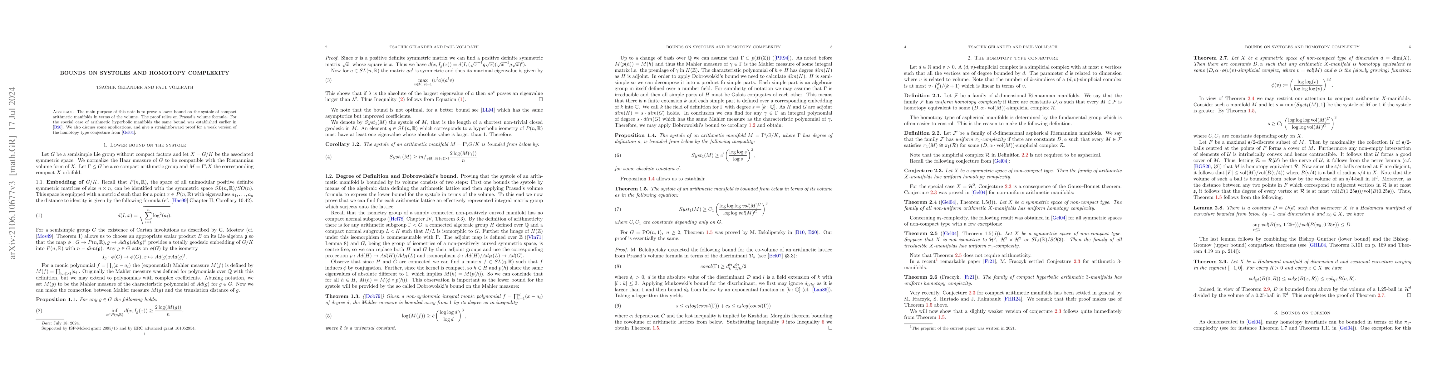 Thumbnail for Bounds on Systoles and Homotopy Complexity