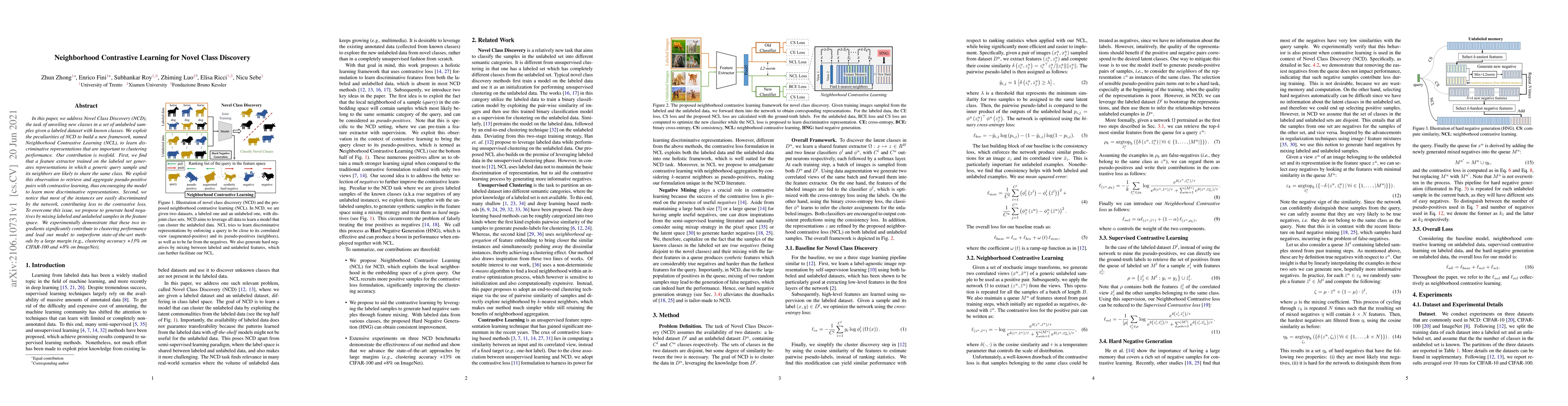 Thumbnail for Neighborhood Contrastive Learning for Novel Class Discovery