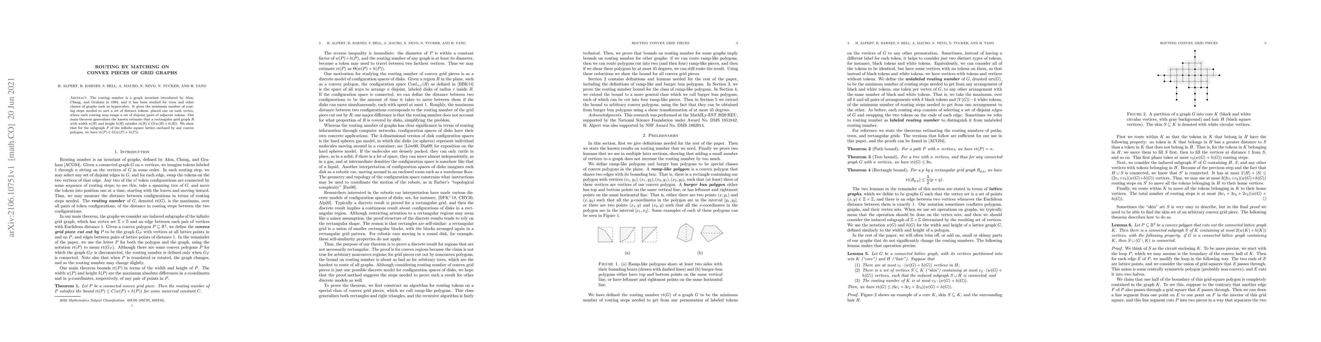 Thumbnail for Routing by matching on convex pieces of grid graphs