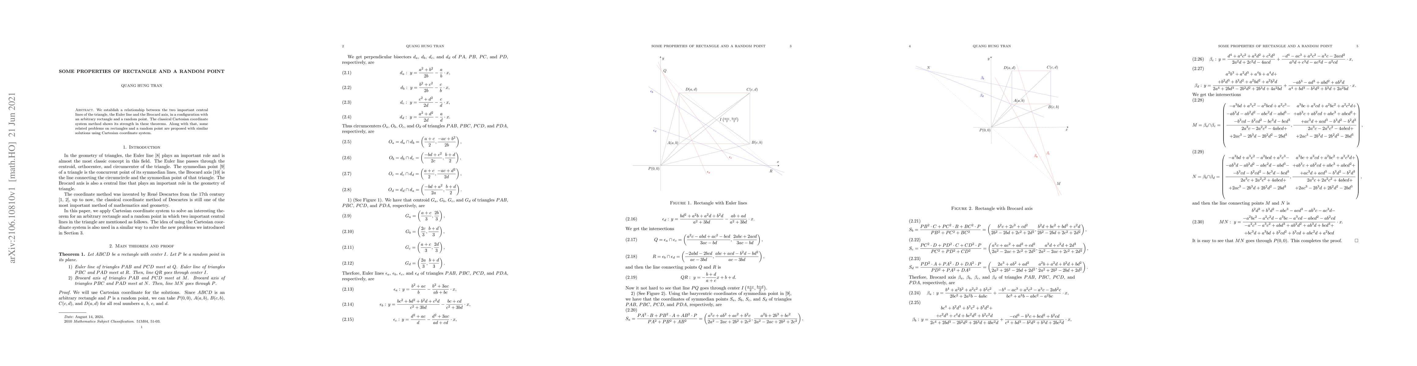 Thumbnail for Some properties of rectangle and a random point