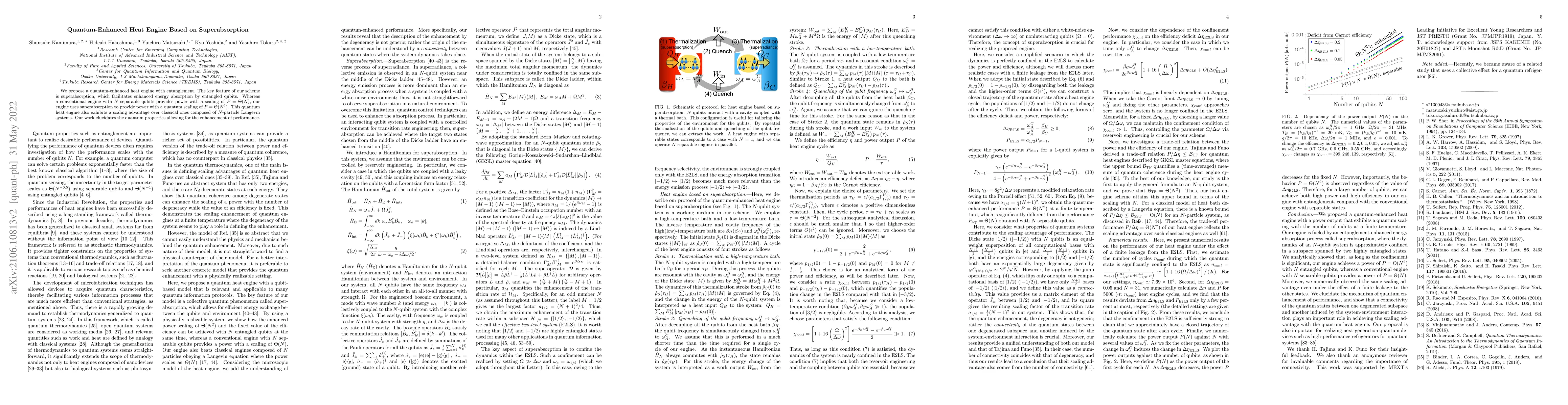 Thumbnail for Quantum-Enhanced Heat Engine Based on Superabsorption
