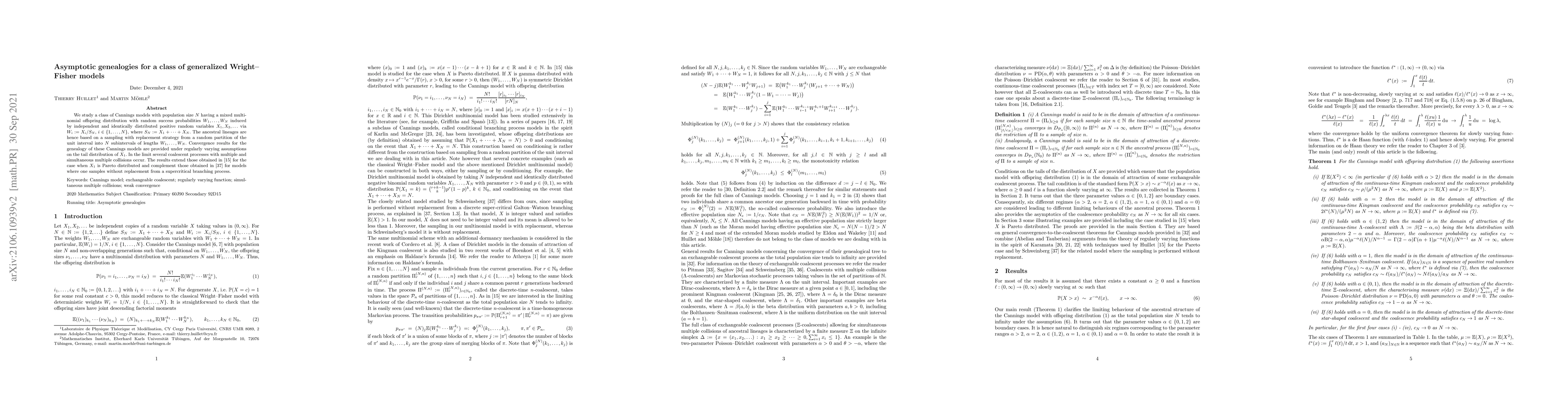 Thumbnail for Asymptotic genealogies for a class of generalized Wright-Fisher models