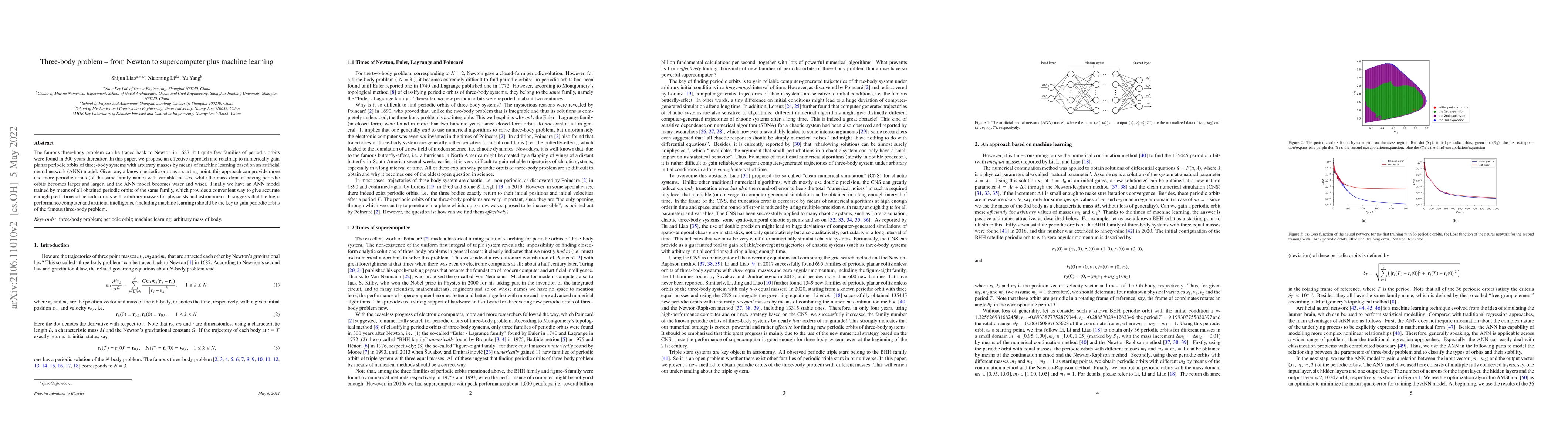 Thumbnail for Three-body problem -- from Newton to supercomputer plus machine learning