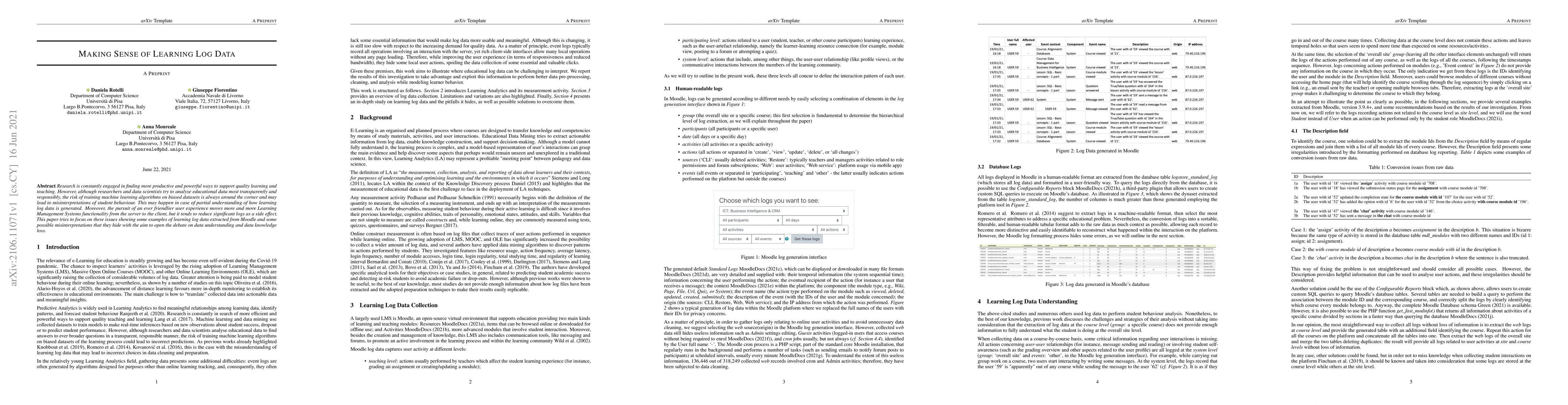 Thumbnail for Making Sense of Moodle Log Data