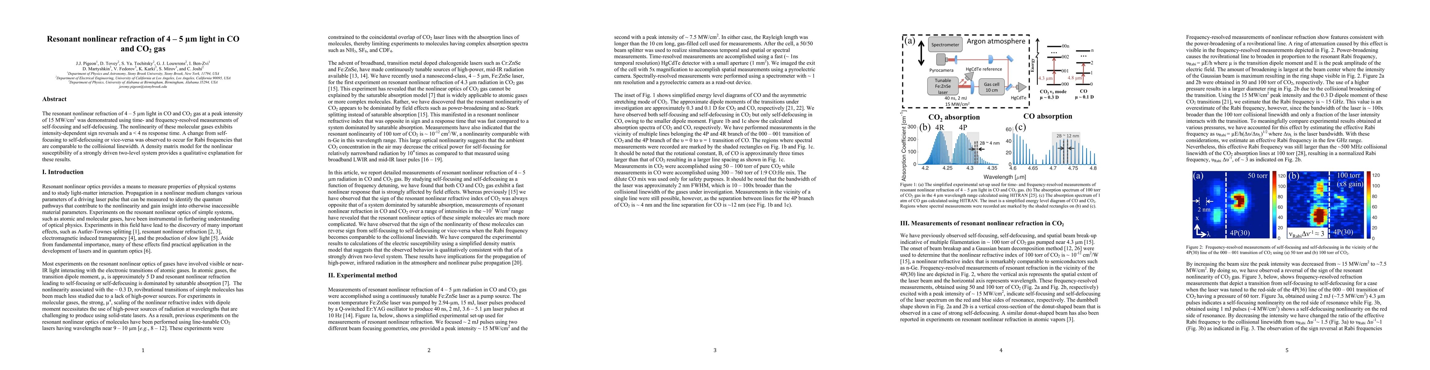 Thumbnail for Resonant noninear refraction of 4-5 $\mu$m light in CO and CO$_2$ gas