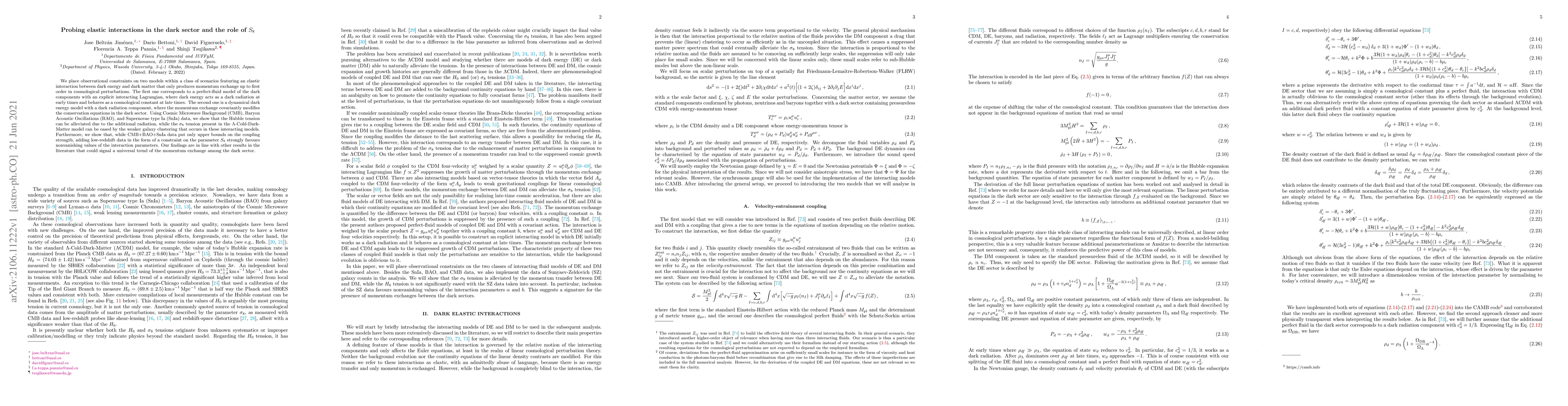 Thumbnail for Probing elastic interactions in the dark sector and the role of $S_8$