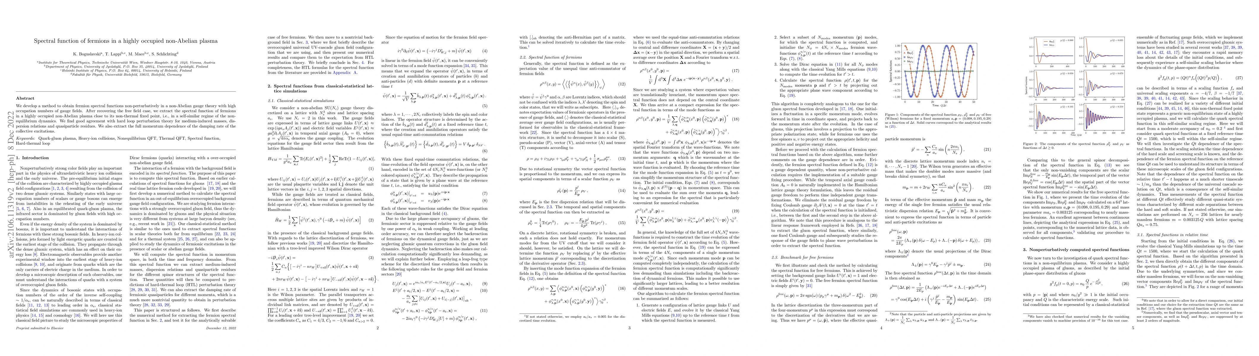 Thumbnail for Spectral function of fermions in a highly occupied non-Abelian plasma
