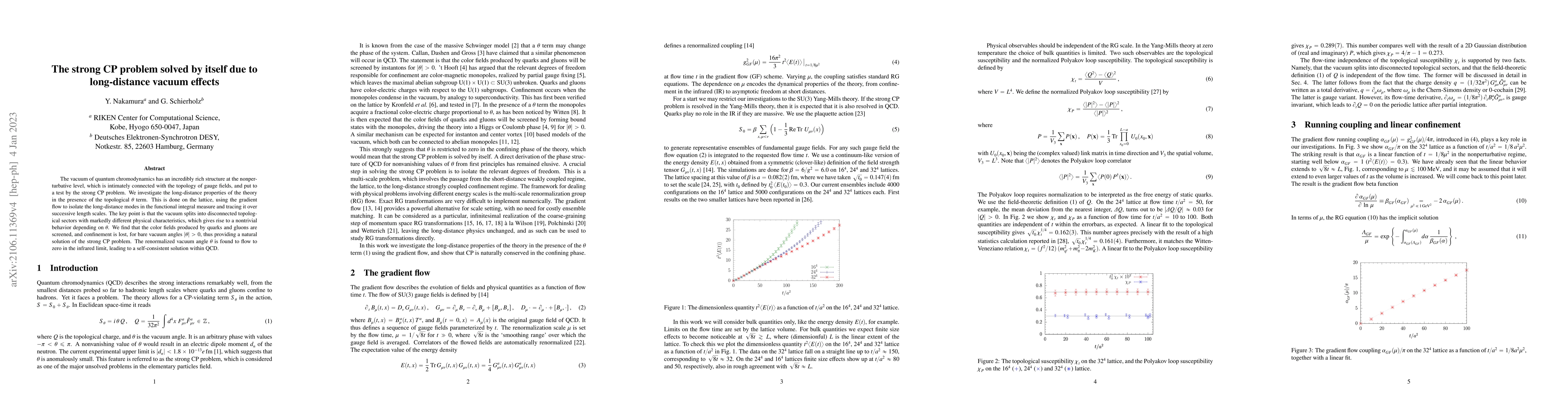 Thumbnail for The strong CP problem solved by itself due to long-distance vacuum
  effects