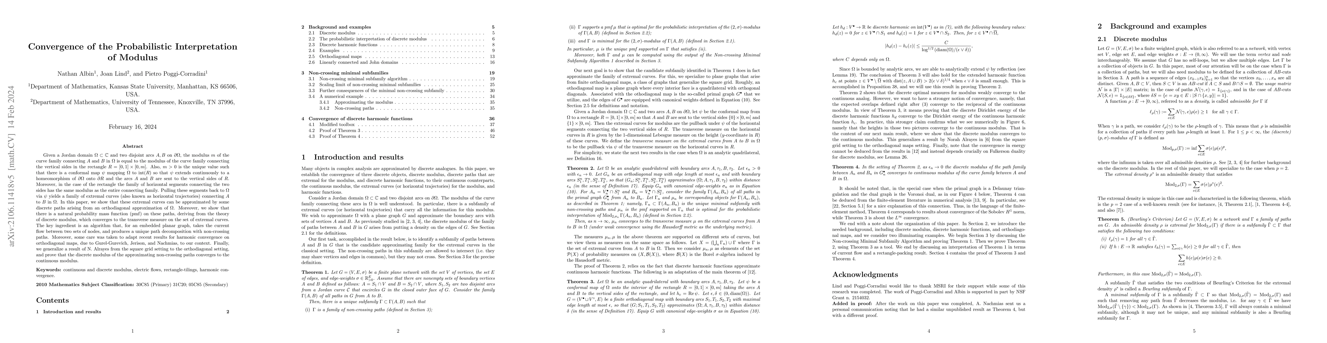Thumbnail for Convergence of the Probabilistic Interpretation of Modulus