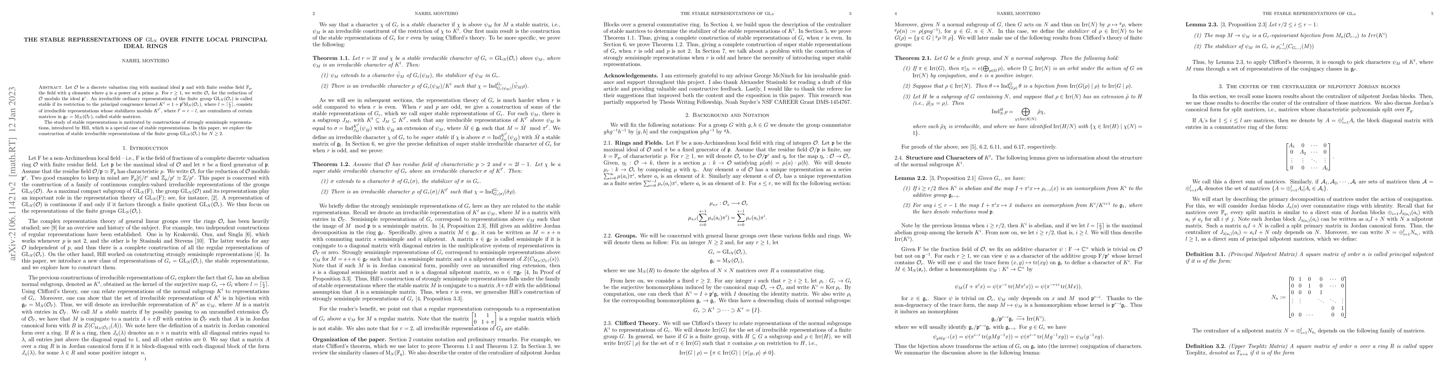 Thumbnail for The stable representations of $\mathrm{GL}_{N}$ over finite local
  principal ideal rings