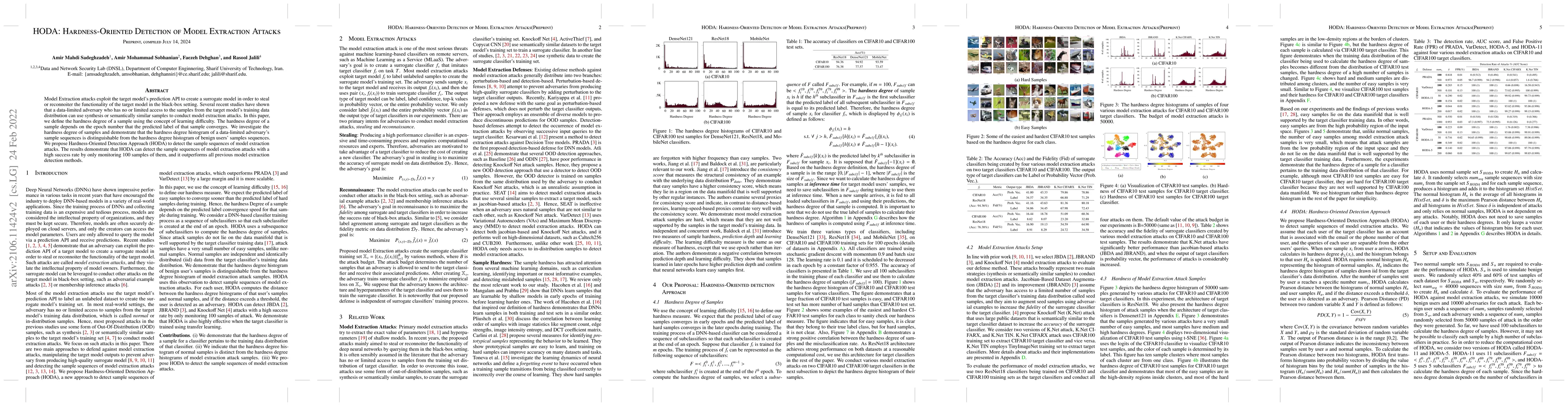 Thumbnail for HODA: Hardness-Oriented Detection of Model Extraction Attacks