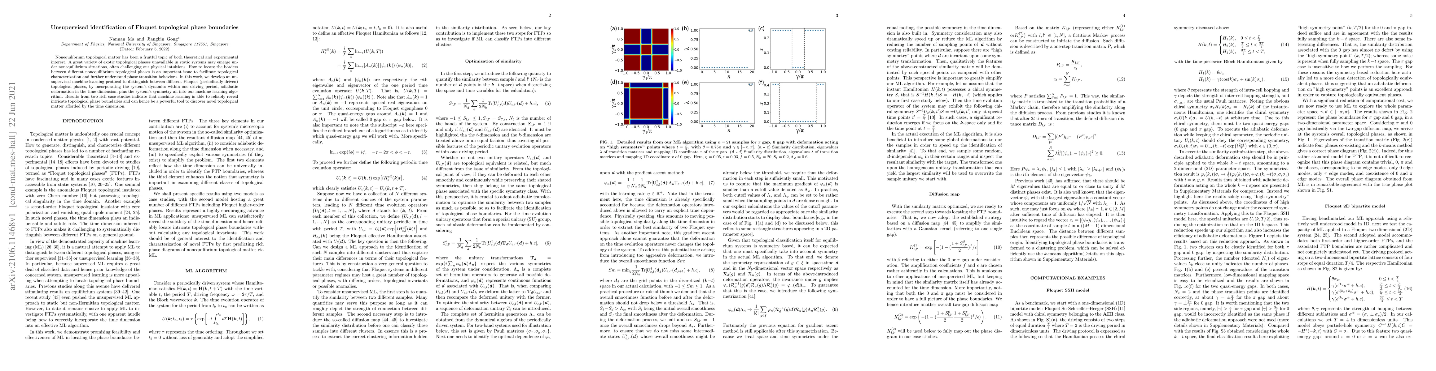 Thumbnail for Unsupervised identification of Floquet topological phase boundaries