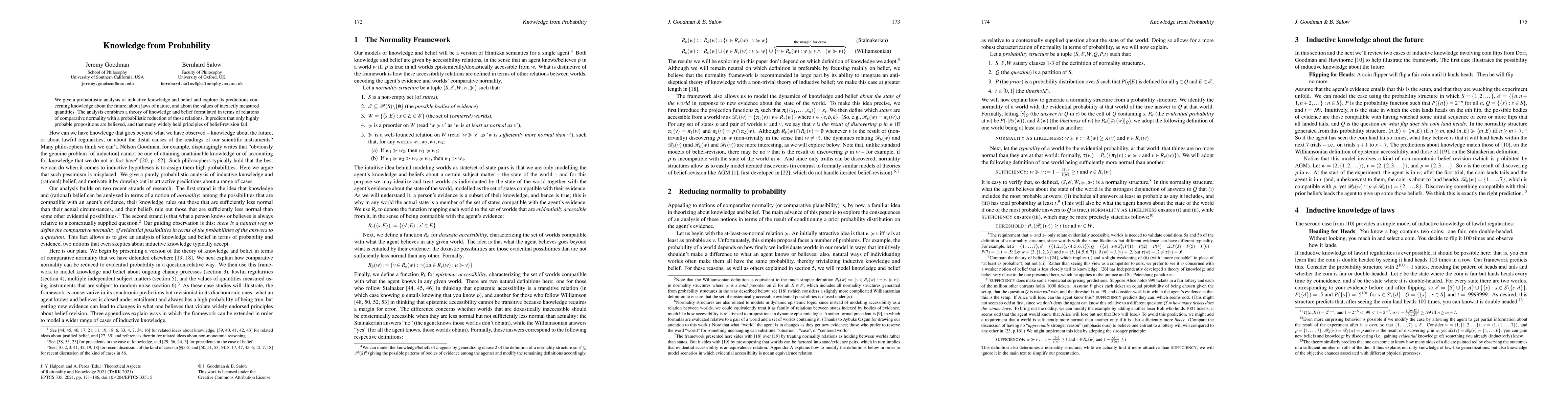 Thumbnail for Knowledge from Probability