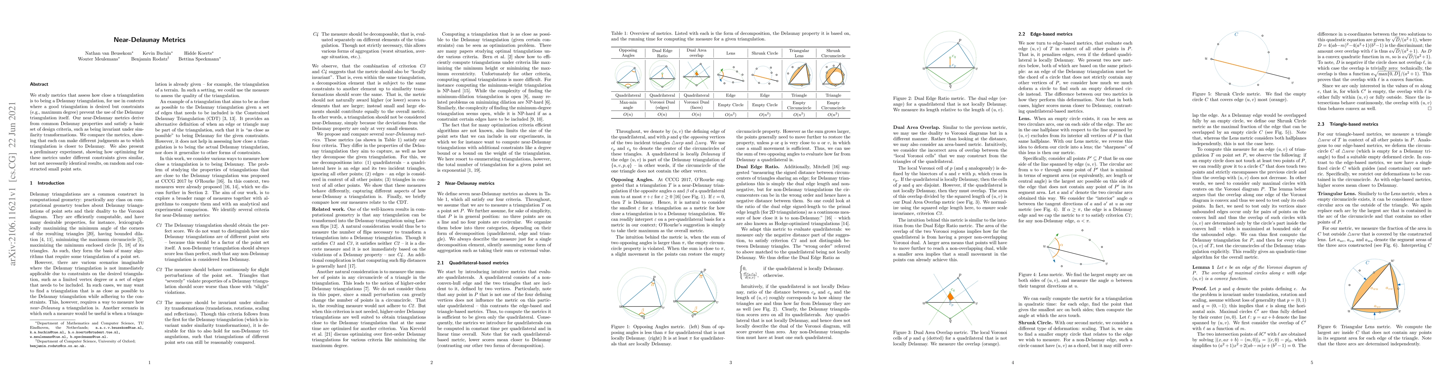 Thumbnail for Near-Delaunay Metrics