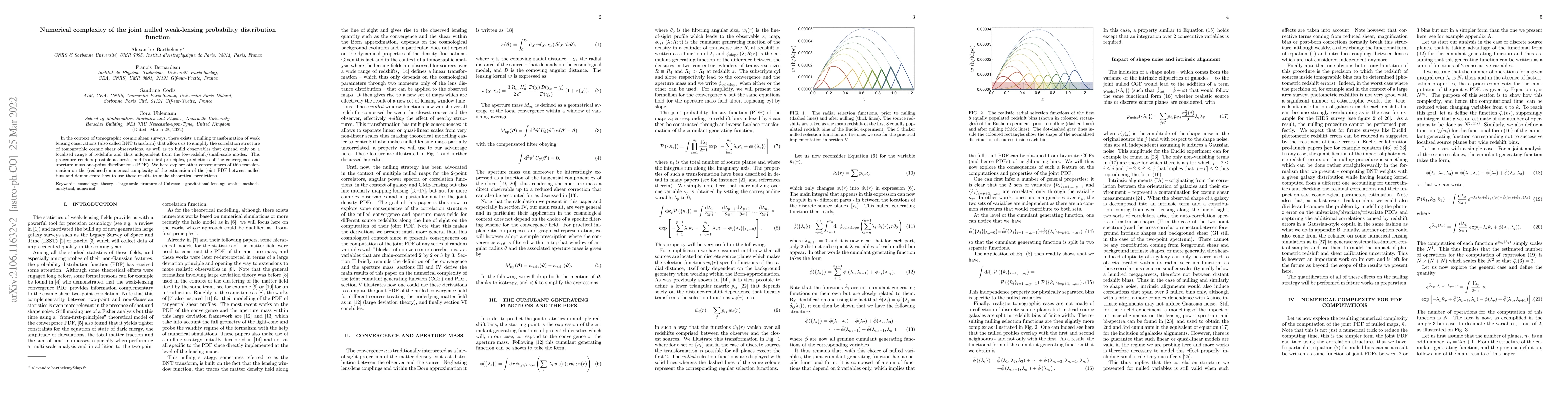 Thumbnail for Numerical complexity of the joint nulled weak-lensing probability
  distribution function