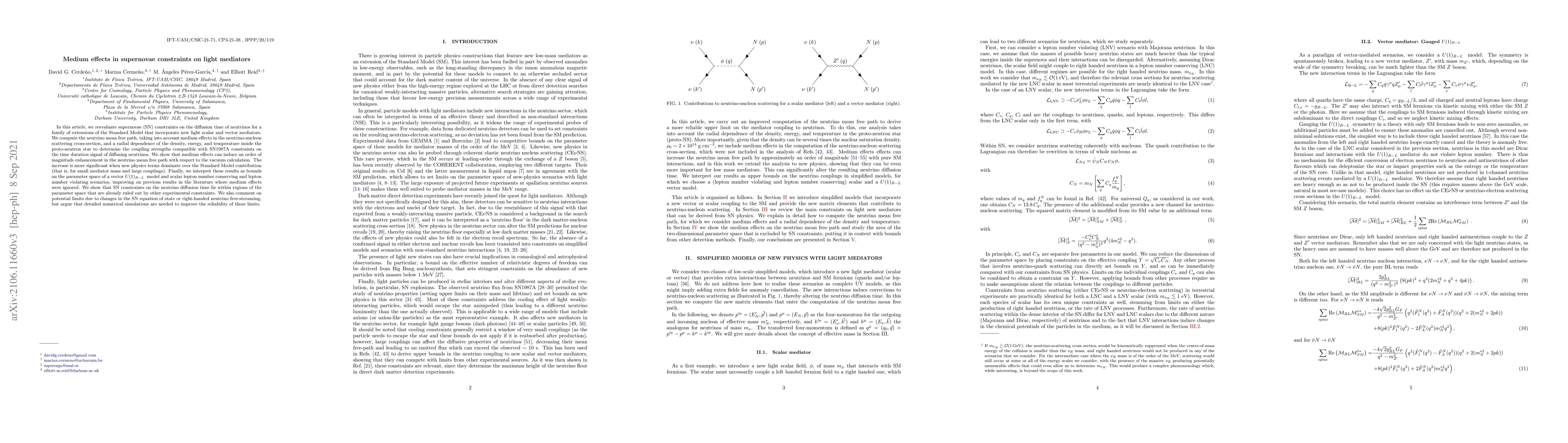 Thumbnail for Medium effects in supernovae constraints on light mediators