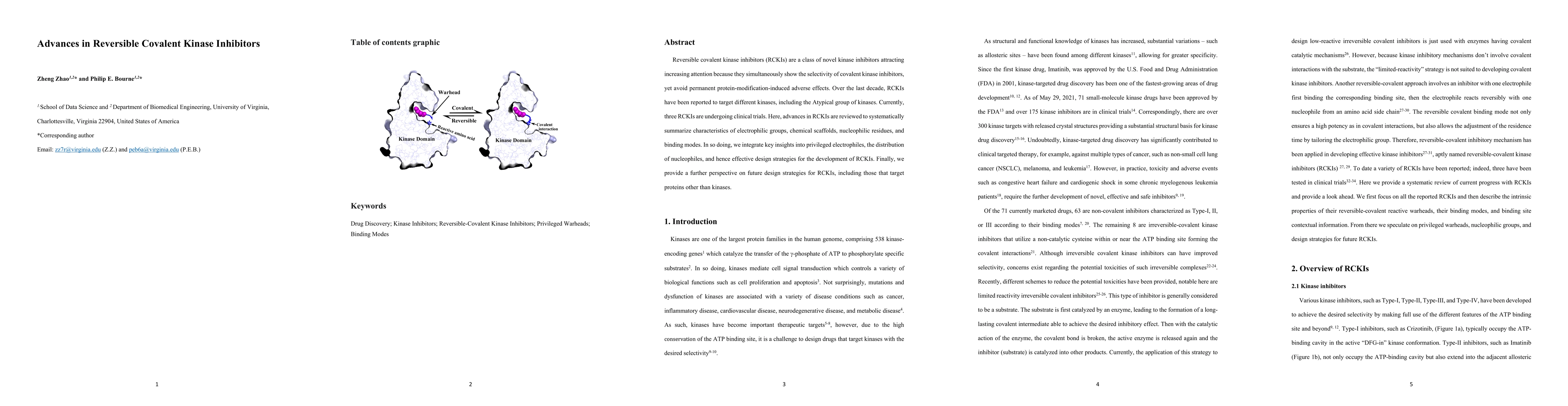 Thumbnail for Advance in Reversible Covalent Kinase Inhibitors