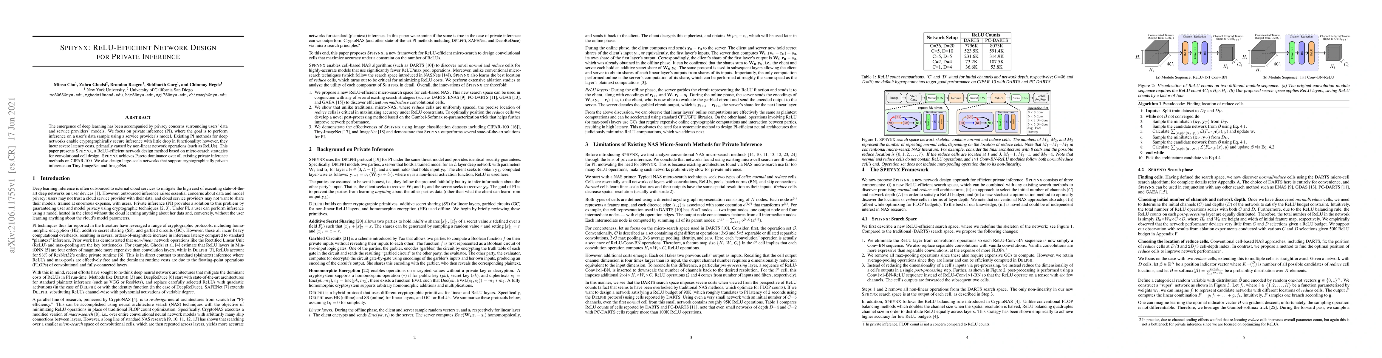 Thumbnail for Sphynx: ReLU-Efficient Network Design for Private Inference