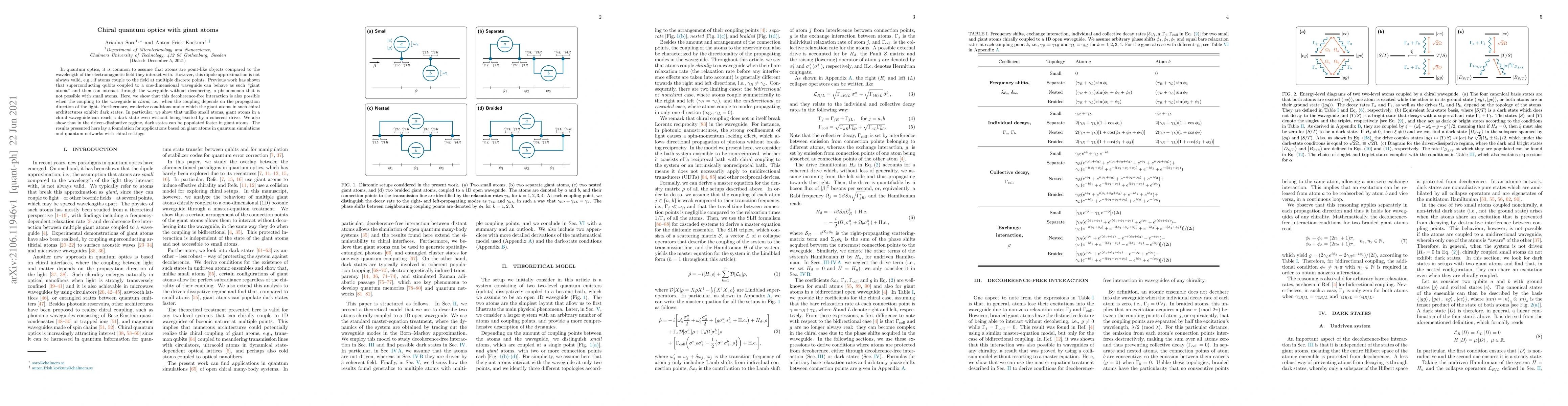 Thumbnail for Chiral quantum optics with giant atoms