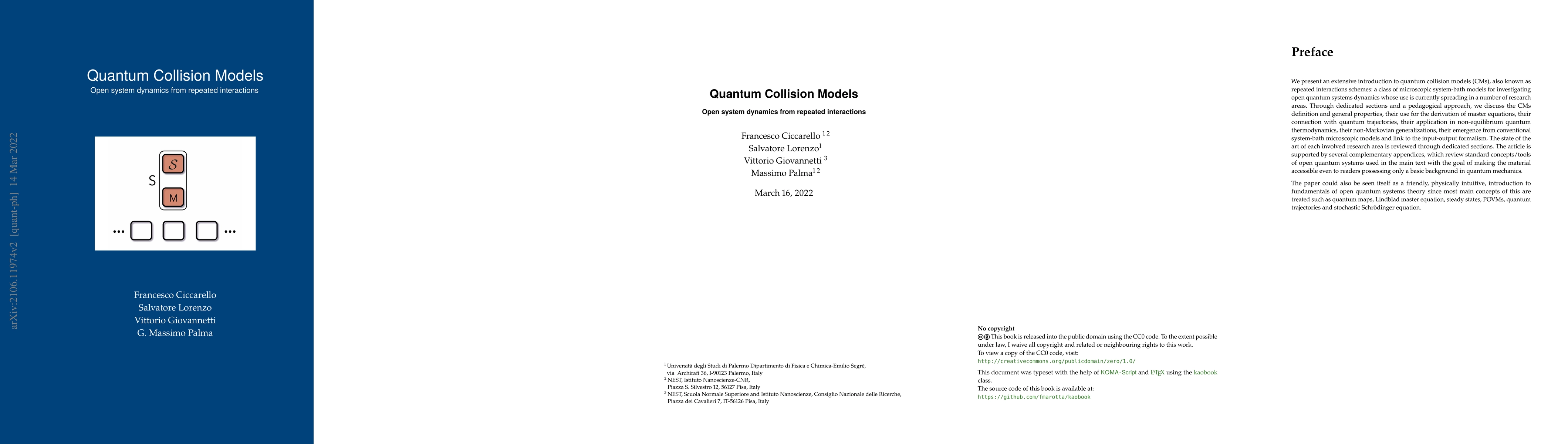 Thumbnail for Quantum collision models: open system dynamics from repeated
  interactions