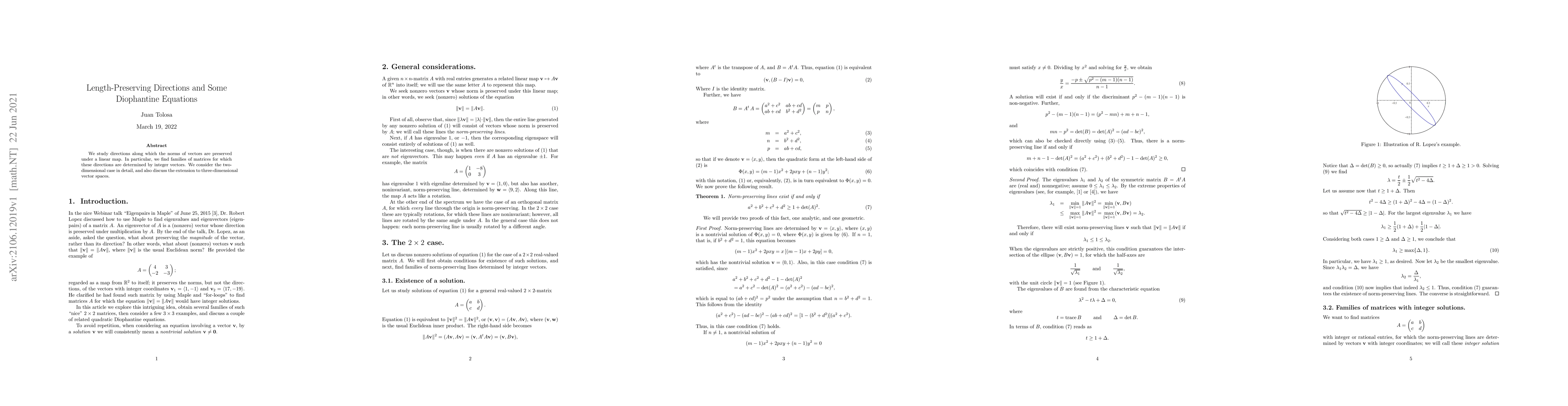 Thumbnail for Length-Preserving Directions and Some Diophantine Equations