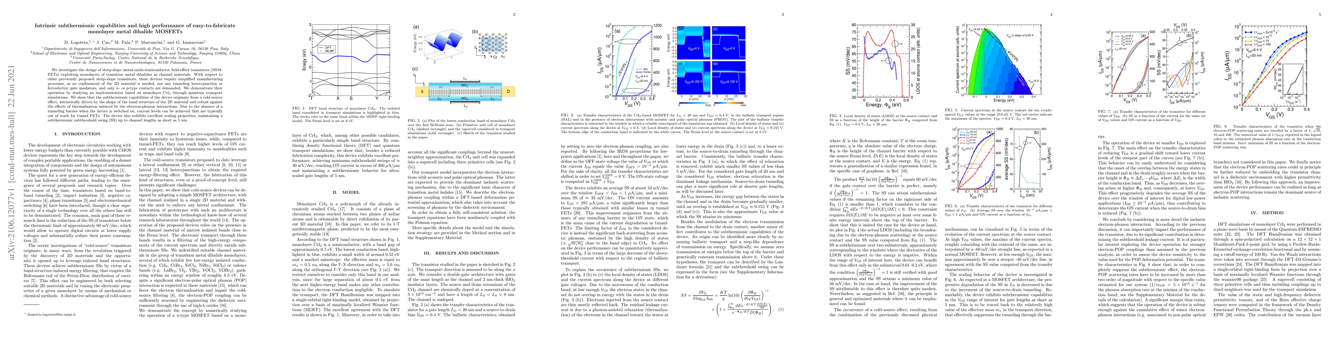 Thumbnail for Intrinsic subthermionic capabilities and high performance of
  easy-to-fabricate monolayer metal dihalide MOSFETs