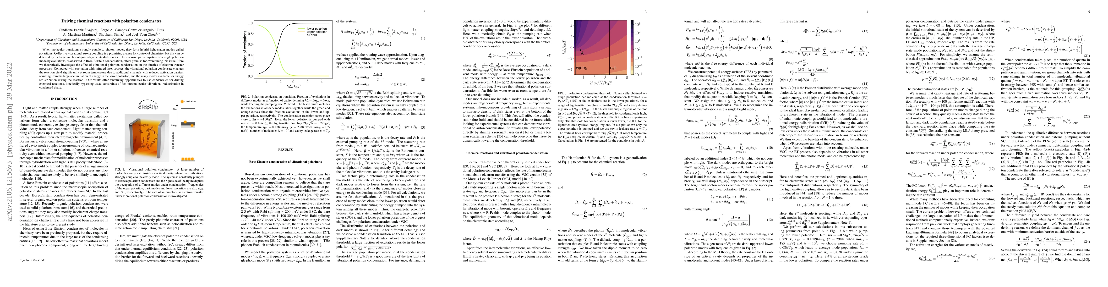 Thumbnail for Driving chemical reactions with polariton condensates