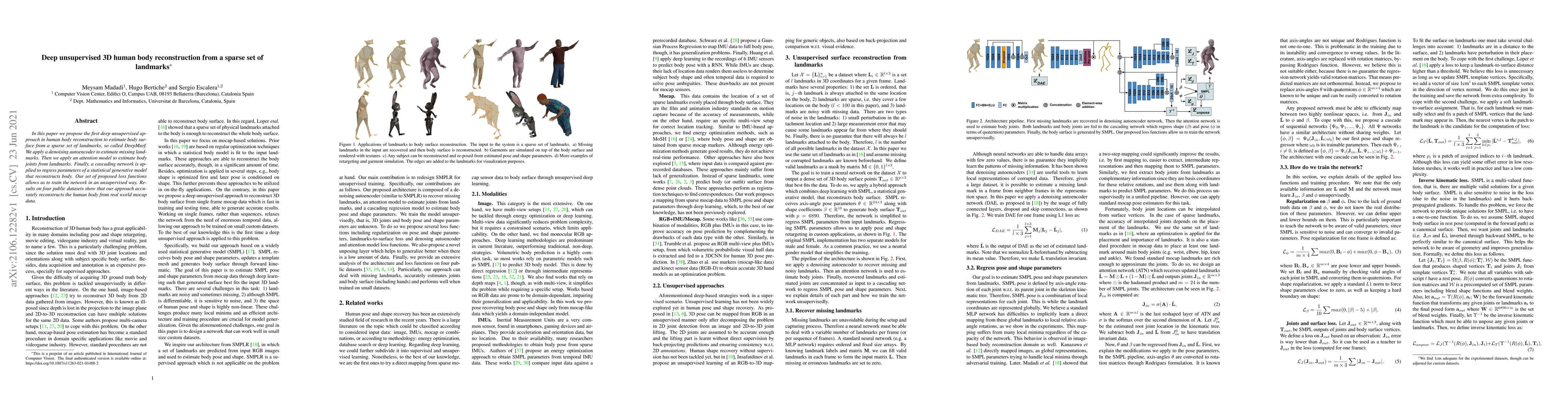 Thumbnail for Deep unsupervised 3D human body reconstruction from a sparse set of
  landmarks