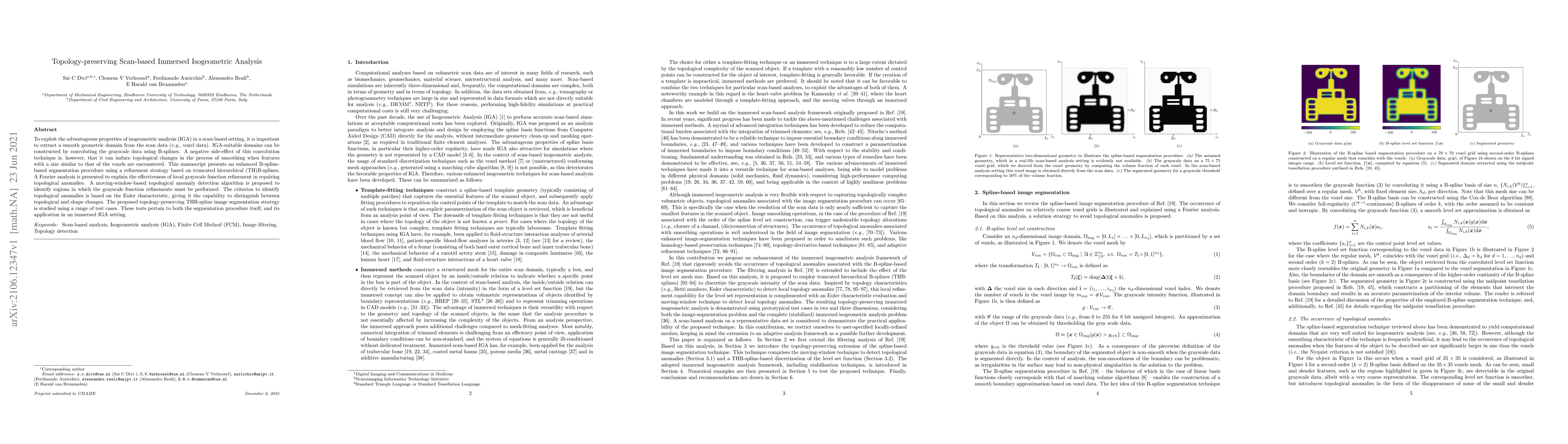 Thumbnail for Topology-preserving Scan-based Immersed Isogeometric Analysis