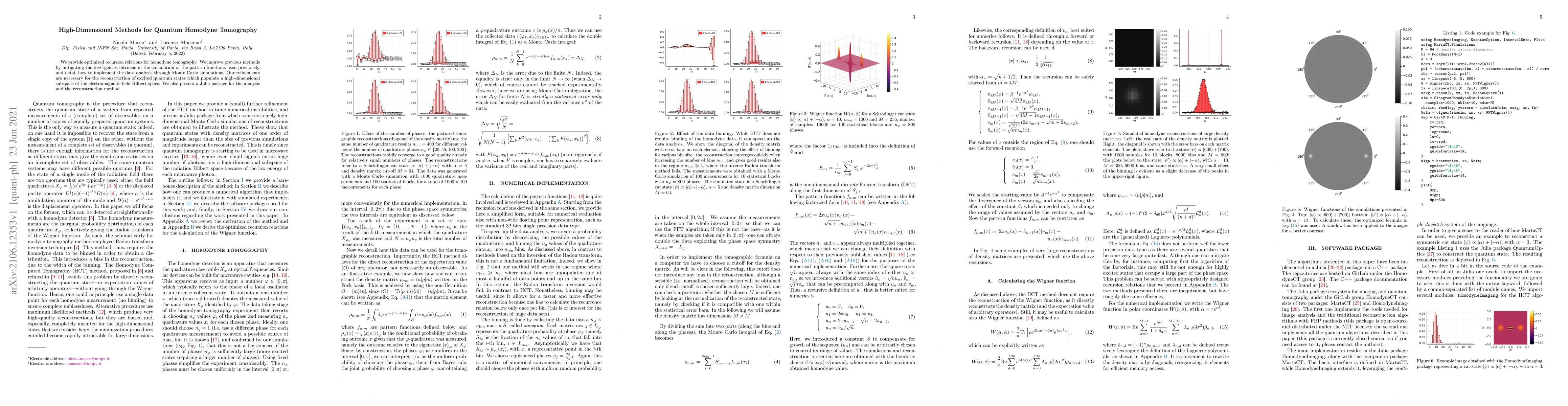 Thumbnail for High-Dimensional Methods for Quantum Homodyne Tomography