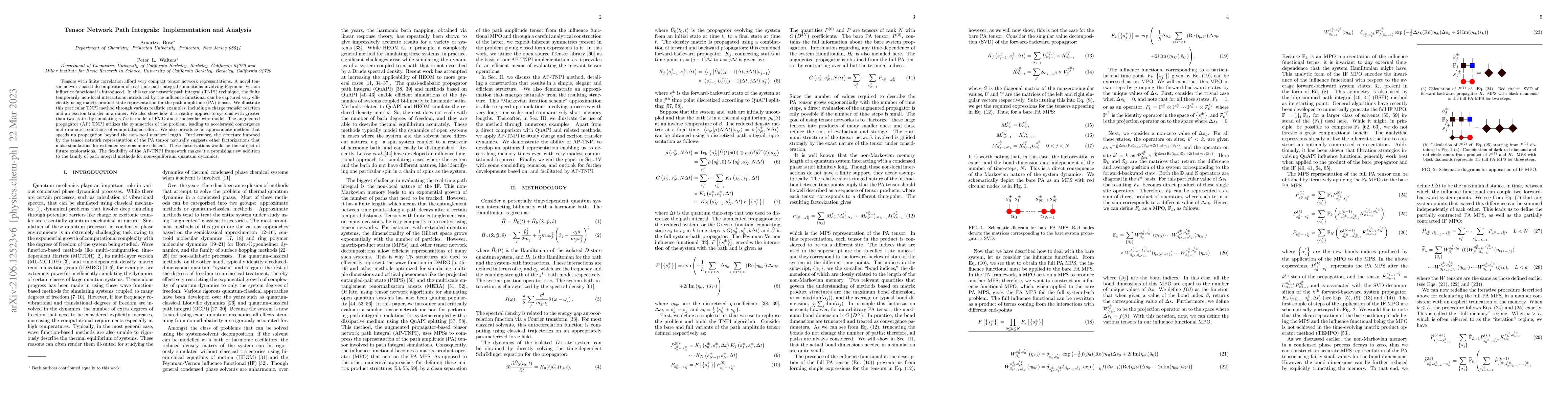 Thumbnail for A tensor network representation of path integrals: Implementation and
  analysis