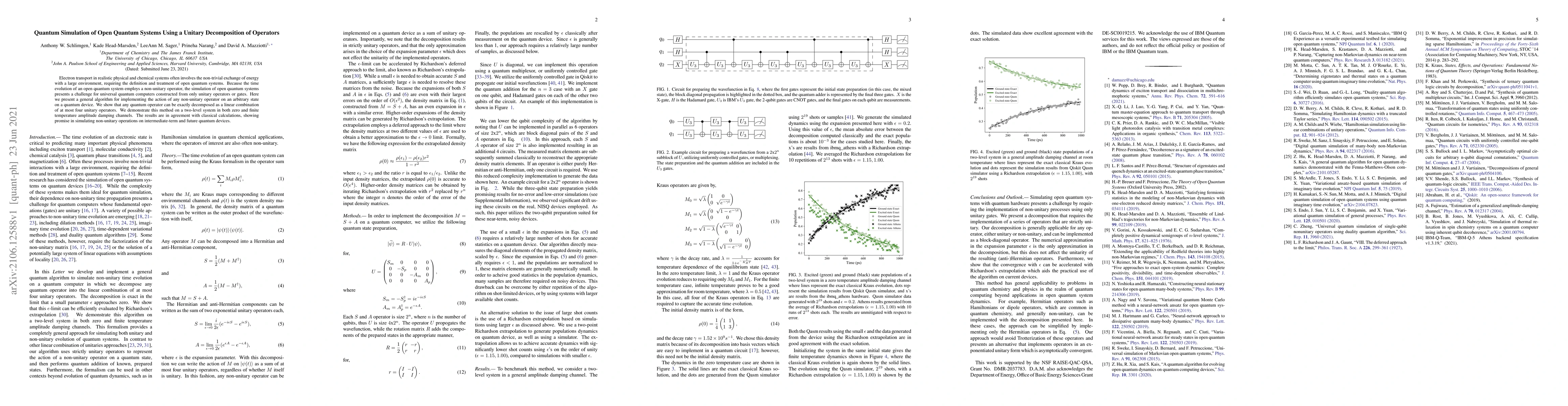 Thumbnail for Quantum Simulation of Open Quantum Systems Using a Unitary Decomposition
  of Operators