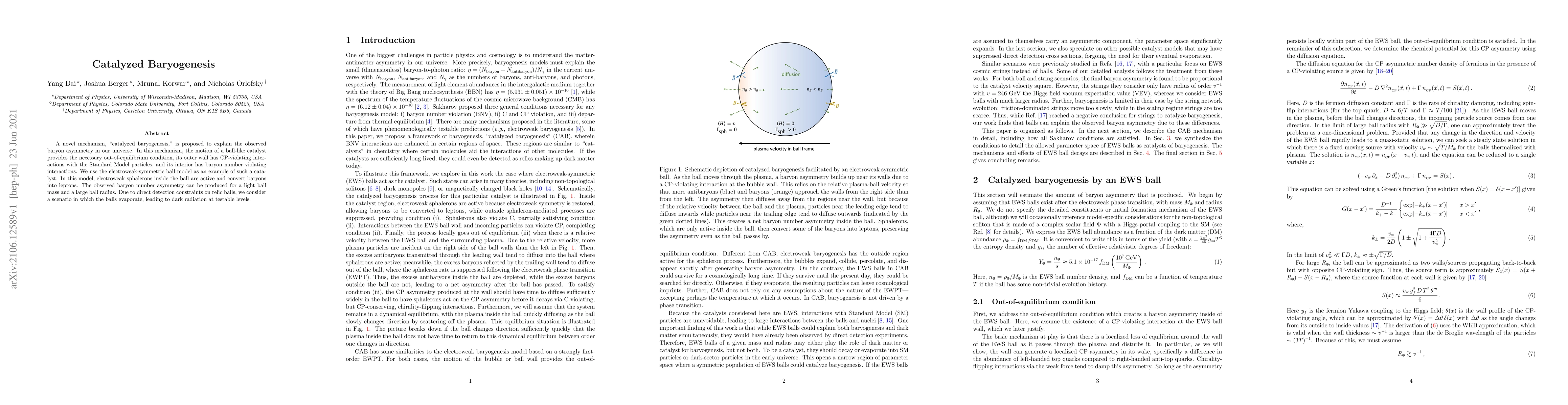 Thumbnail for Catalyzed Baryogenesis