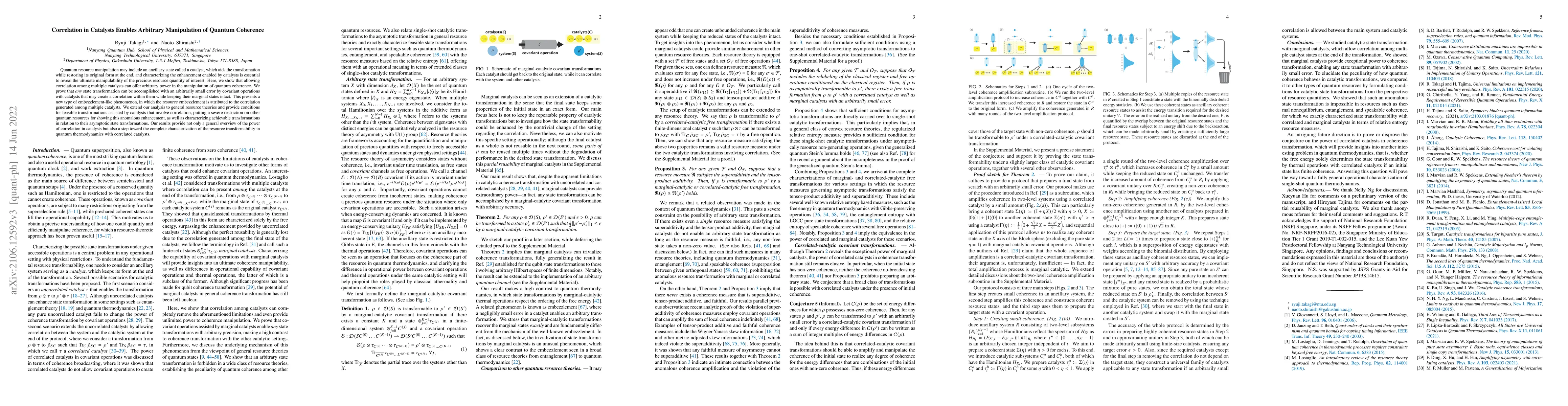 Thumbnail for Correlation in Catalysts Enables Arbitrary Manipulation of Quantum
  Coherence