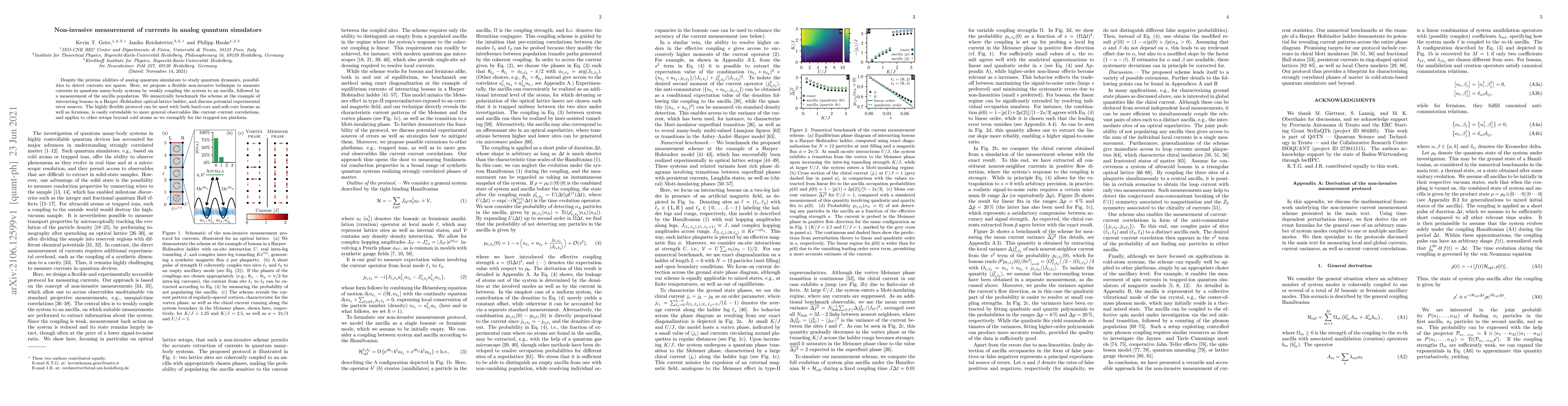 Thumbnail for Non-invasive measurement of currents in analog quantum simulators