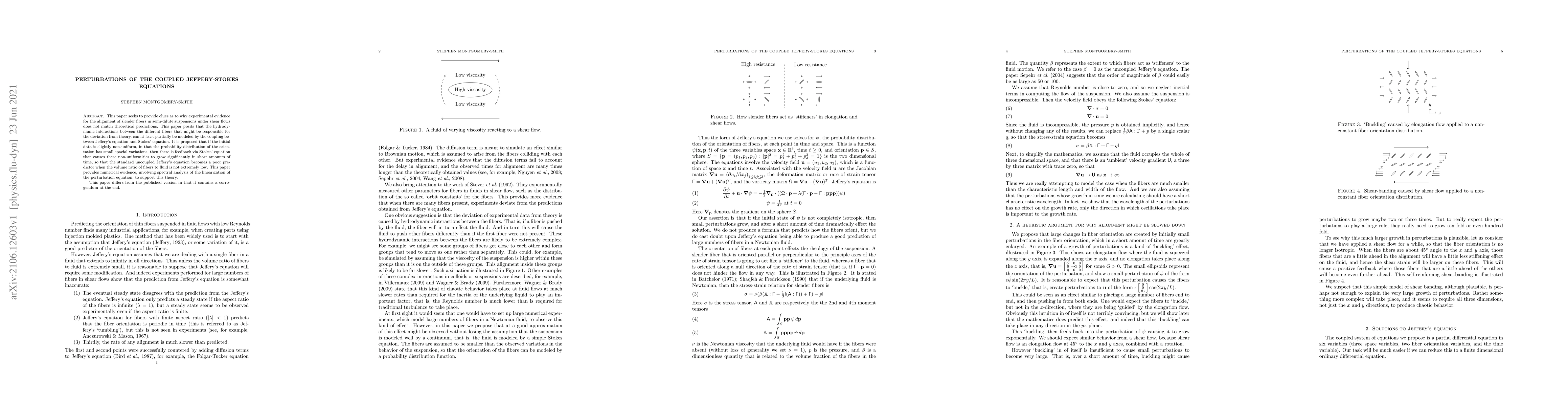 Thumbnail for Perturbations of the coupled Jeffery-Stokes equations