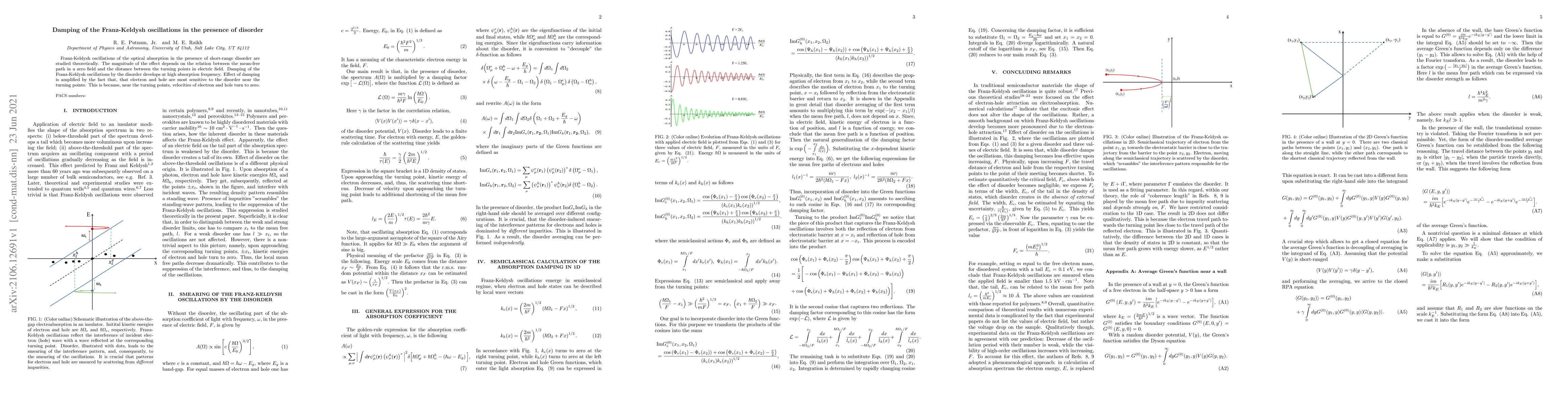 Thumbnail for Damping of the Franz-Keldysh oscillations in the presence of disorder