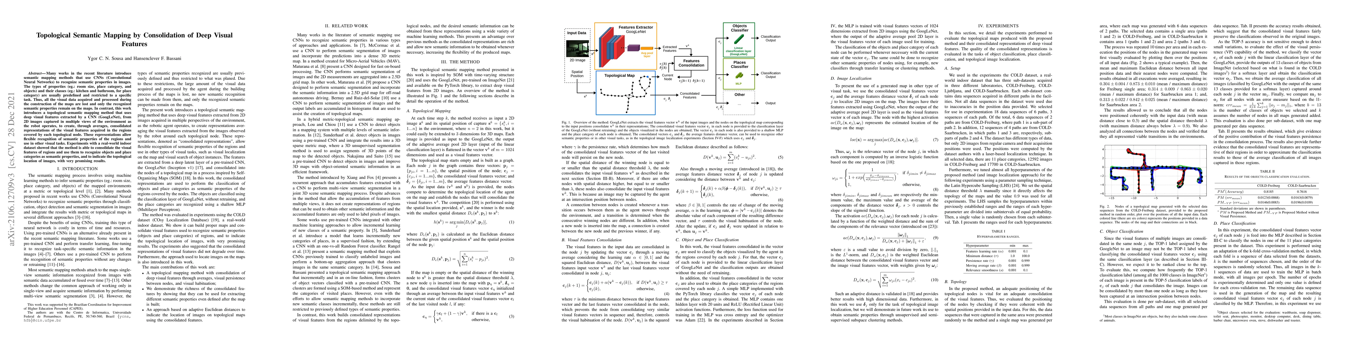 Thumbnail for Topological Semantic Mapping by Consolidation of Deep Visual Features