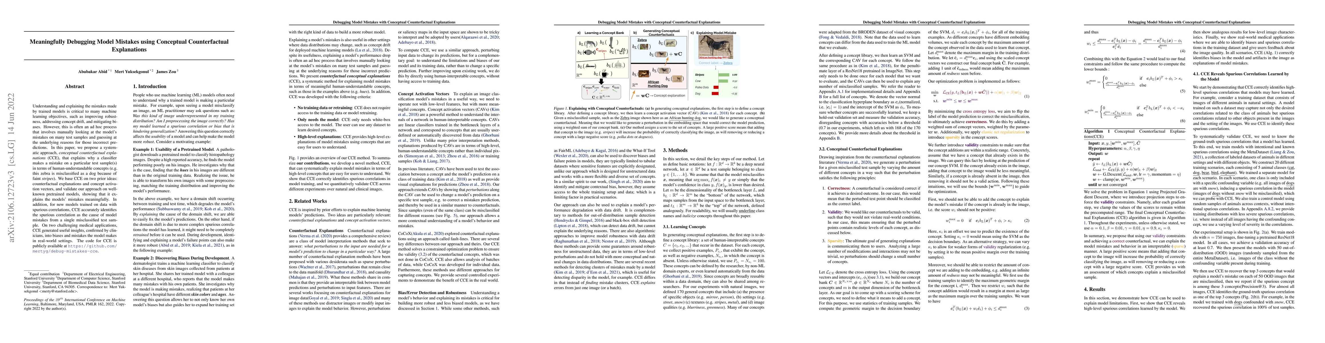 Thumbnail for Meaningfully Debugging Model Mistakes using Conceptual Counterfactual
  Explanations