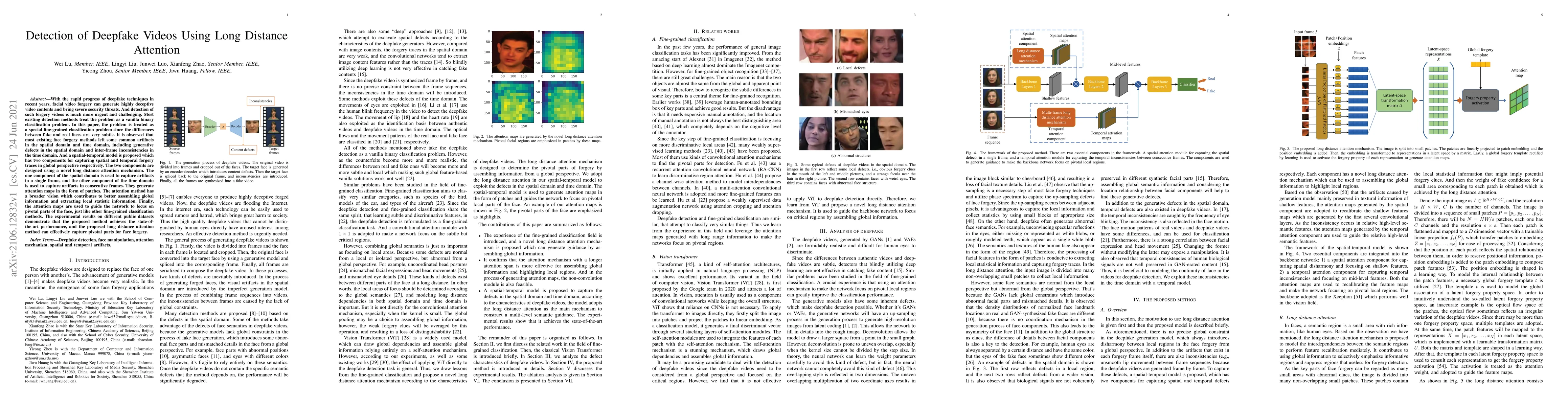 Thumbnail for Detection of Deepfake Videos Using Long Distance Attention