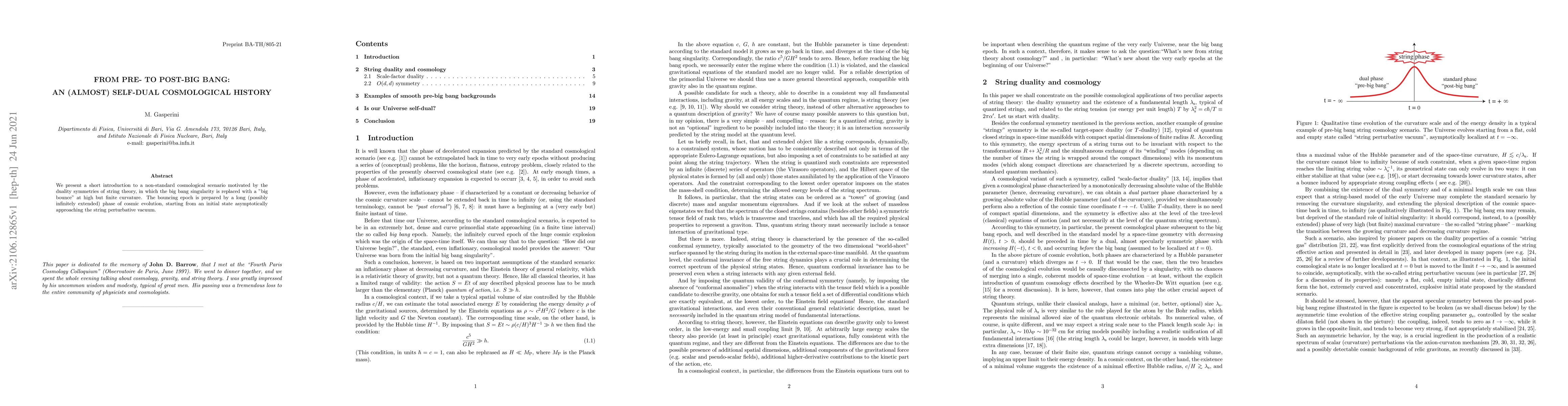 Thumbnail for From pre- to post-big bang: an (almost) self-dual cosmological history