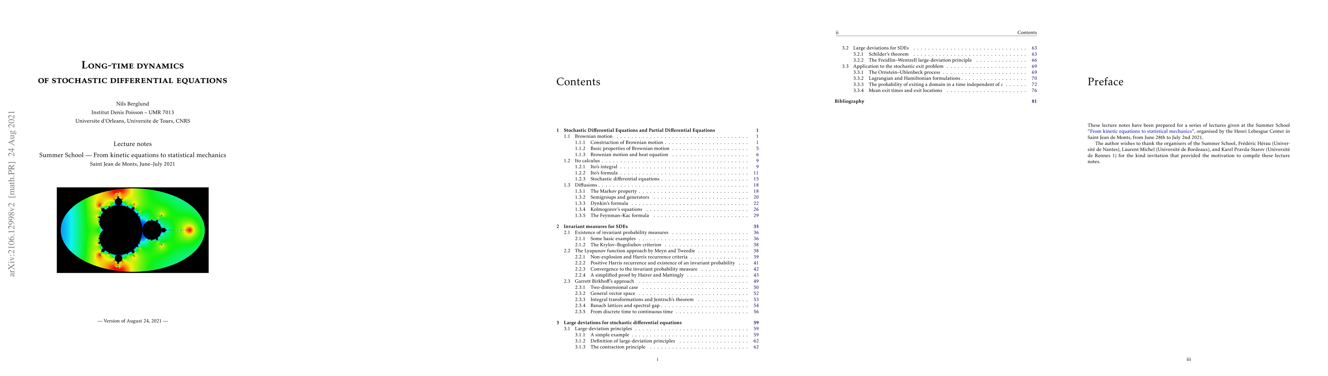 Thumbnail for Long-time dynamics of stochastic differential equations